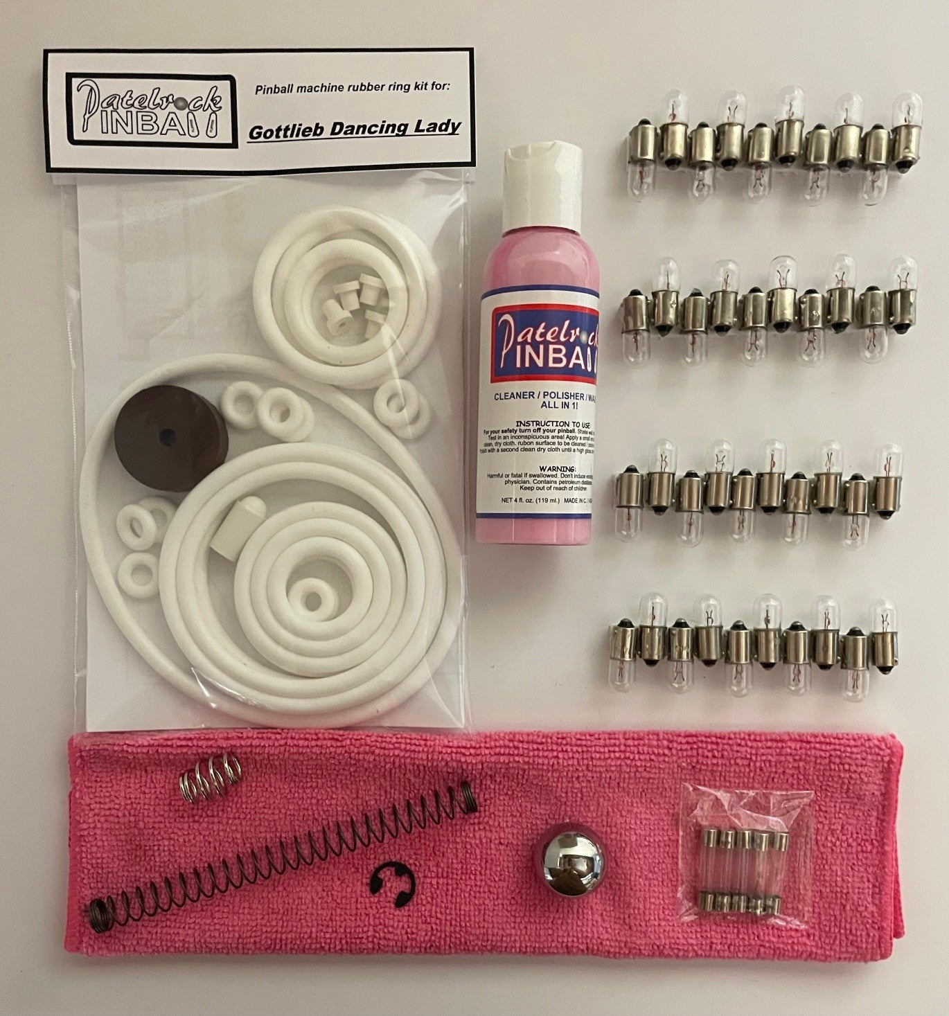 Gottlieb Dancing Lady Pinball Machine Maintenance Kit