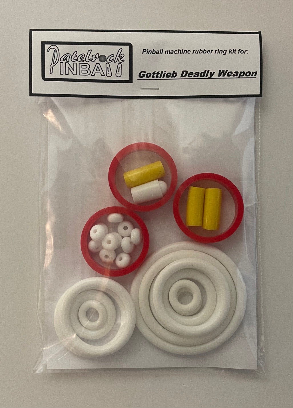 Gottlieb Deadly Weapon Pinball Machine Rubber Ring Kit