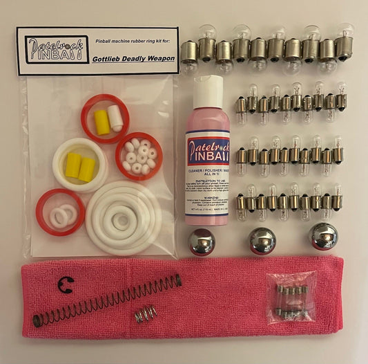 Gottlieb Deadly Weapon Pinball Machine Maintenance Kit