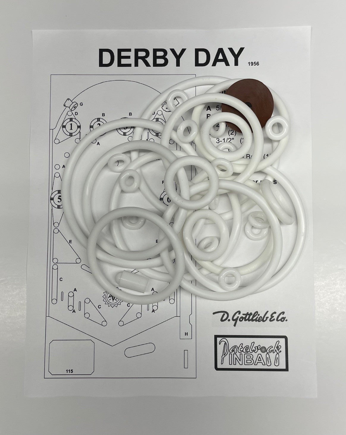Gottlieb Derby Day Pinball Machine Maintenance Kit
