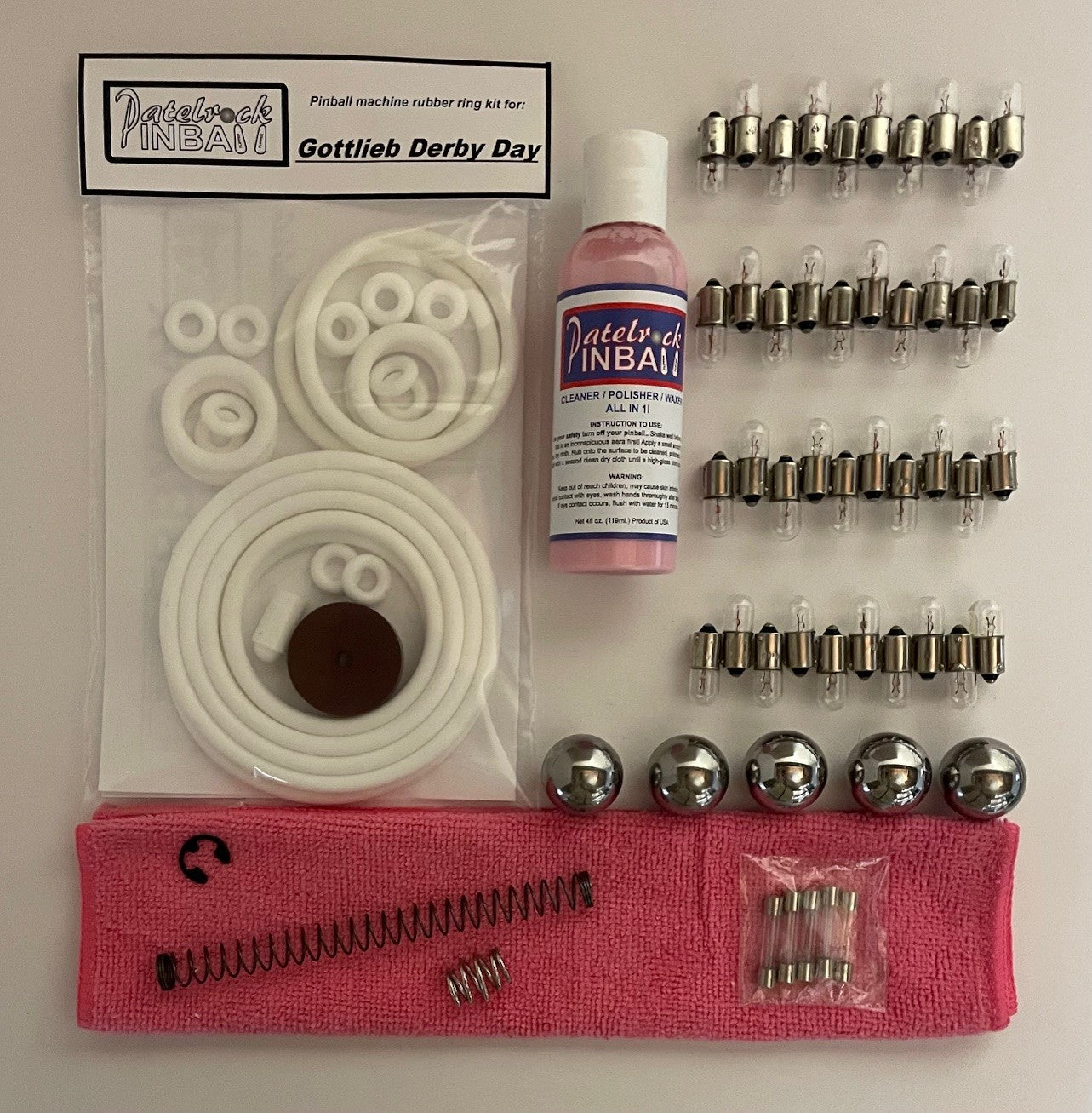Gottlieb Derby Day Pinball Machine Maintenance Kit
