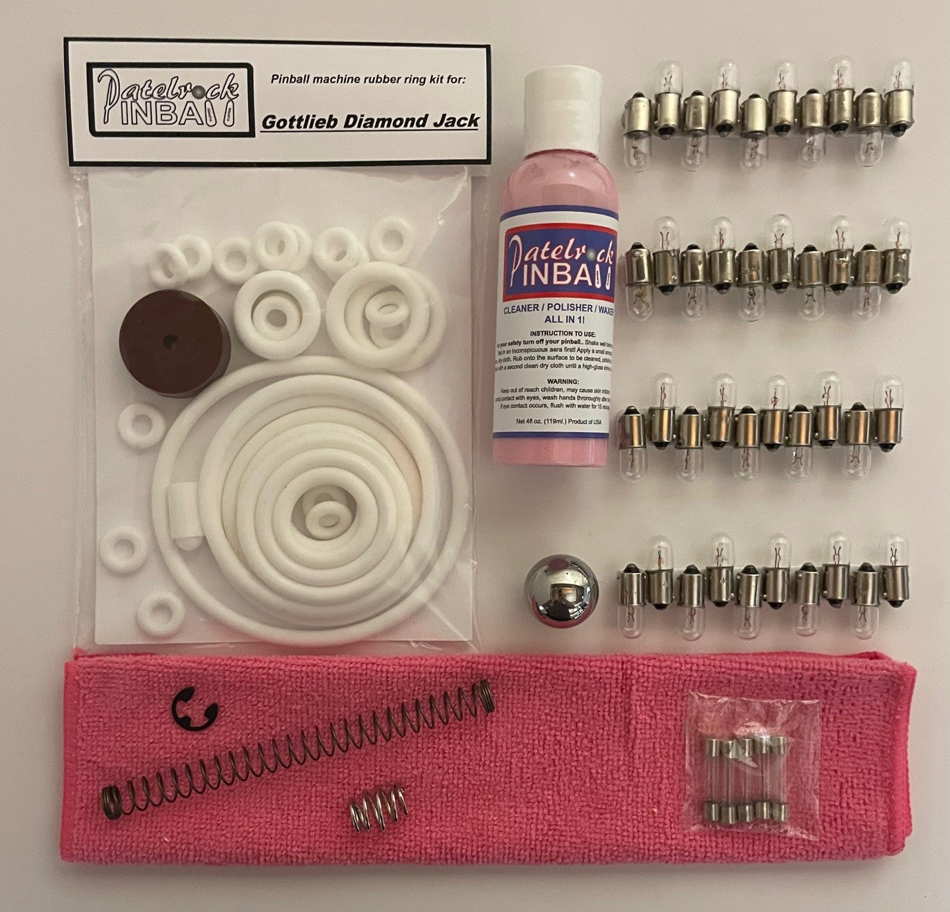 Gottlieb Diamond Jack Pinball Machine Maintenance Kit