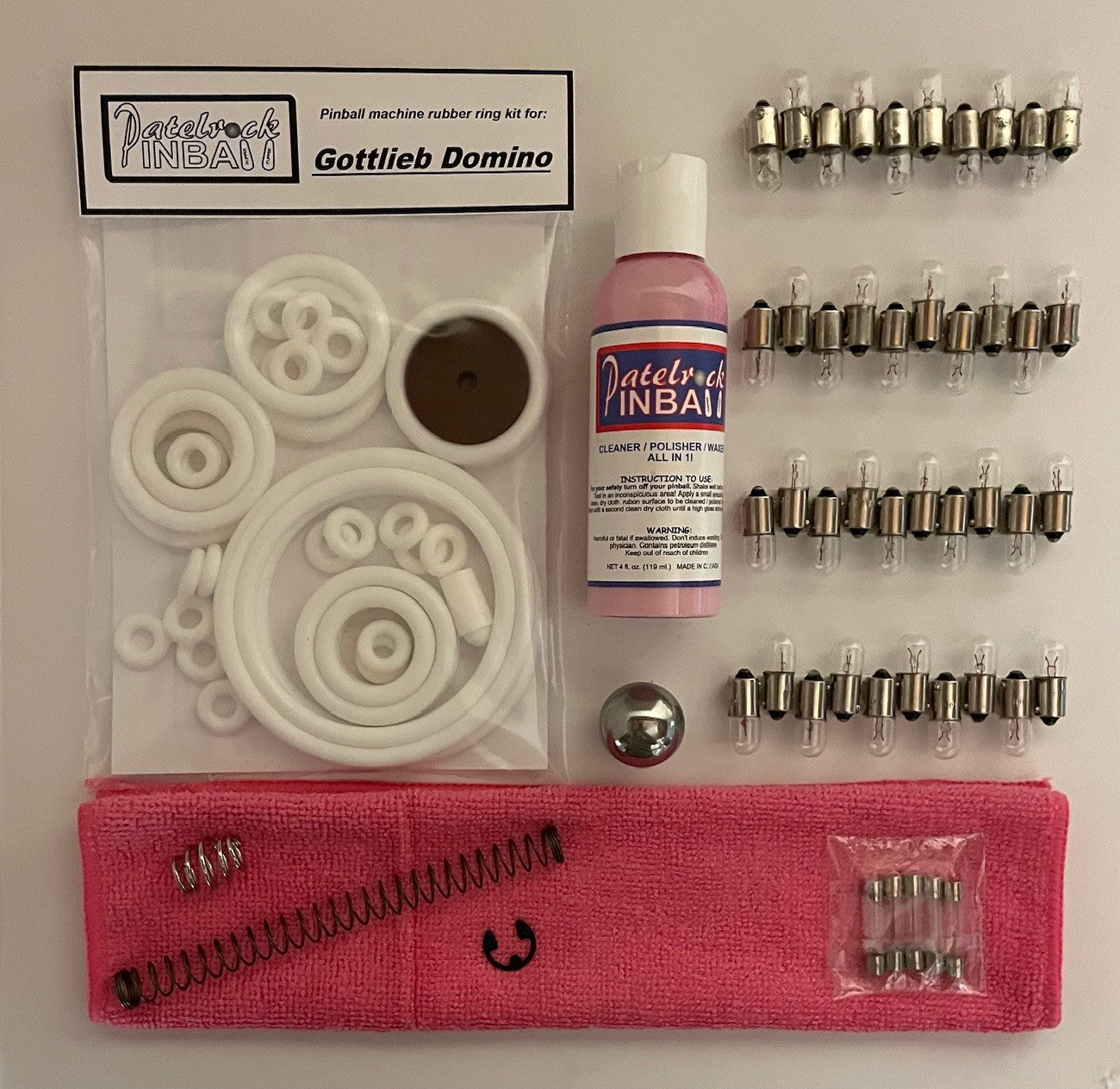 Gottlieb Domino Pinball Machine Maintenance Kit