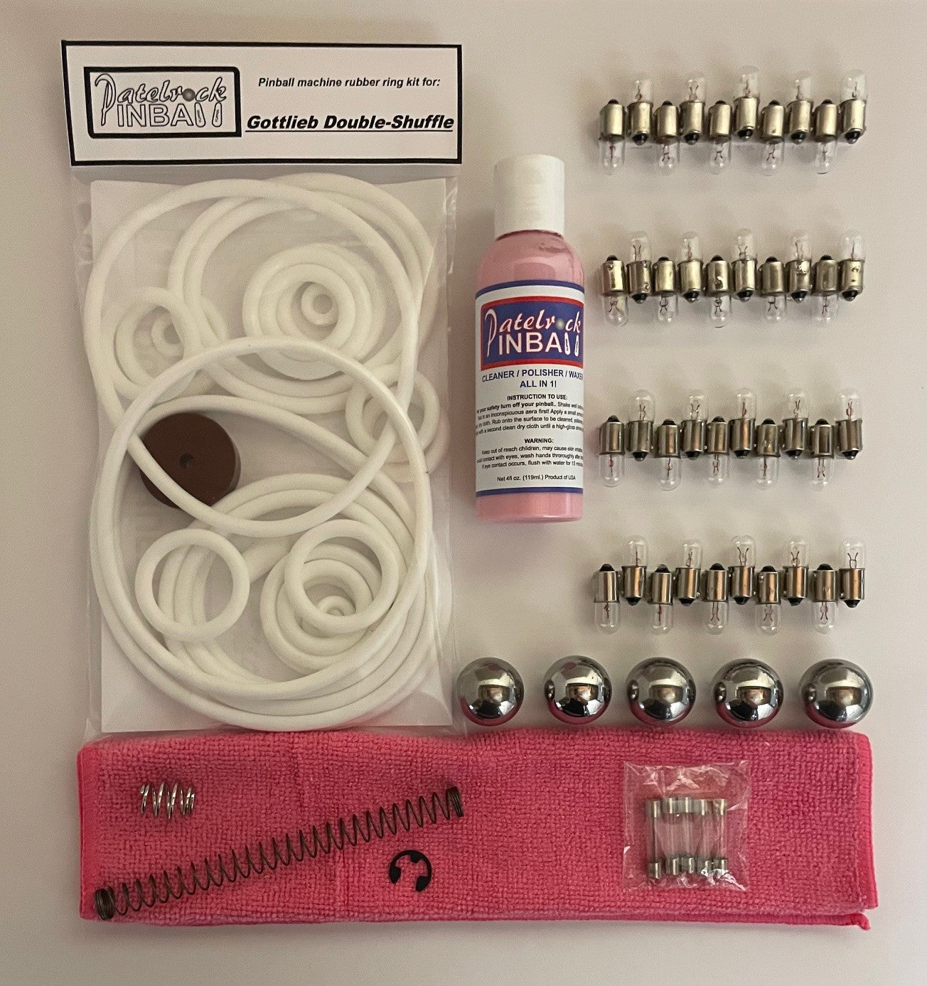 Gottlieb Double-Shuffle Pinball Machine Maintenance Kit