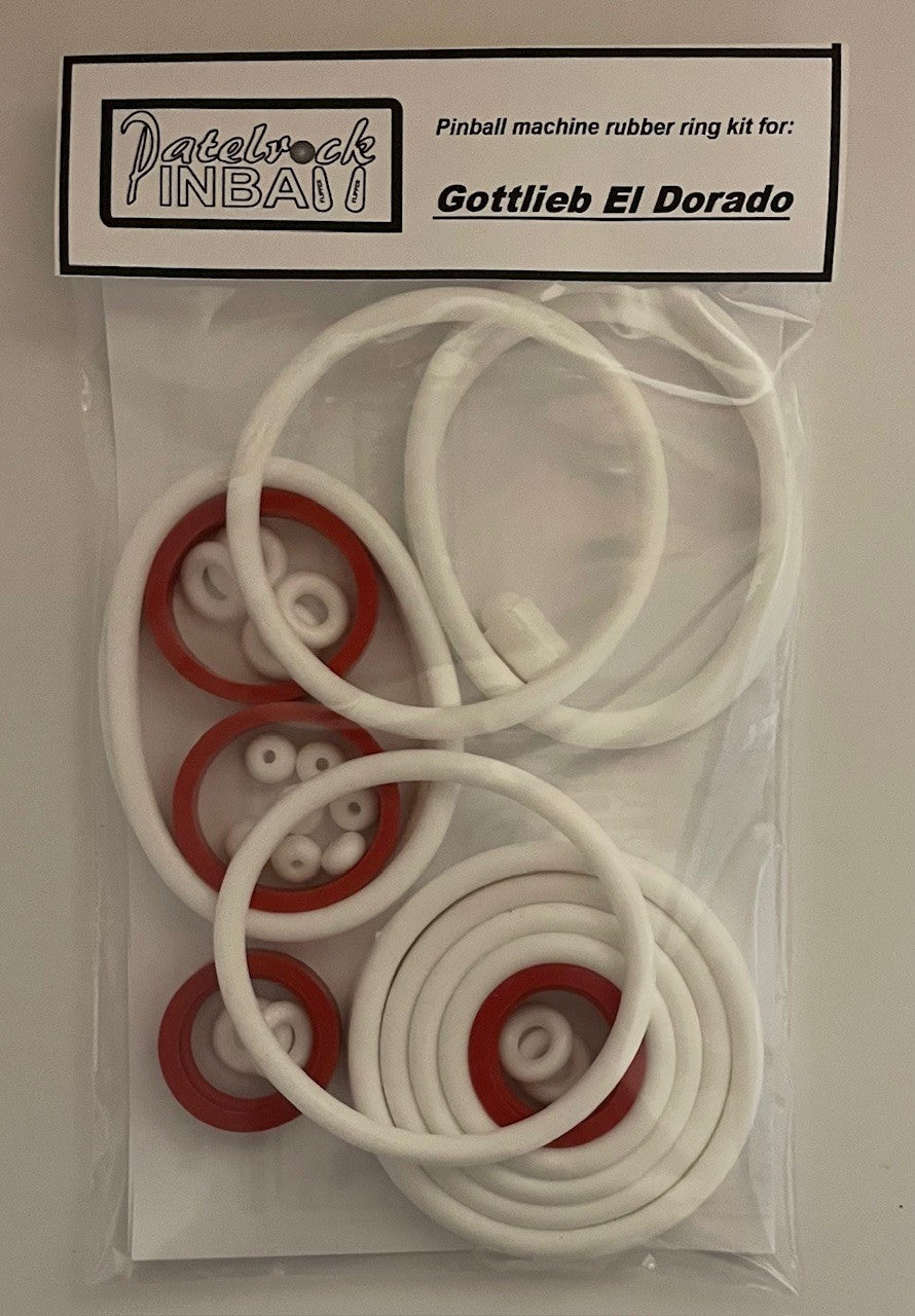 Gottlieb El Dorado Pinball Machine Rubber Ring Kit