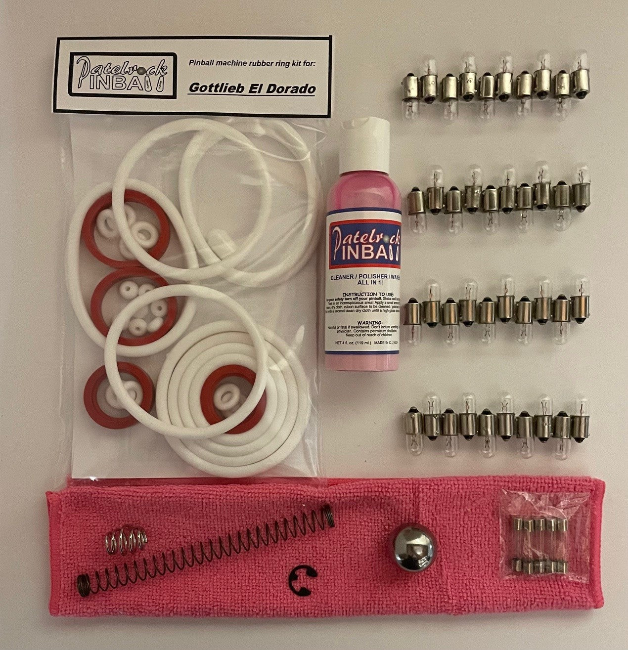 Gottlieb El Dorado Pinball Machine Maintenance Kit