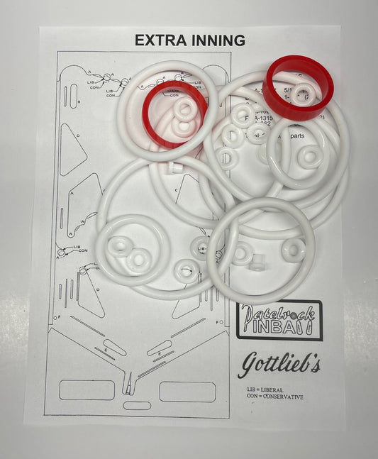 Gottlieb Extra Inning Pinball Machine Rubber Ring Kit