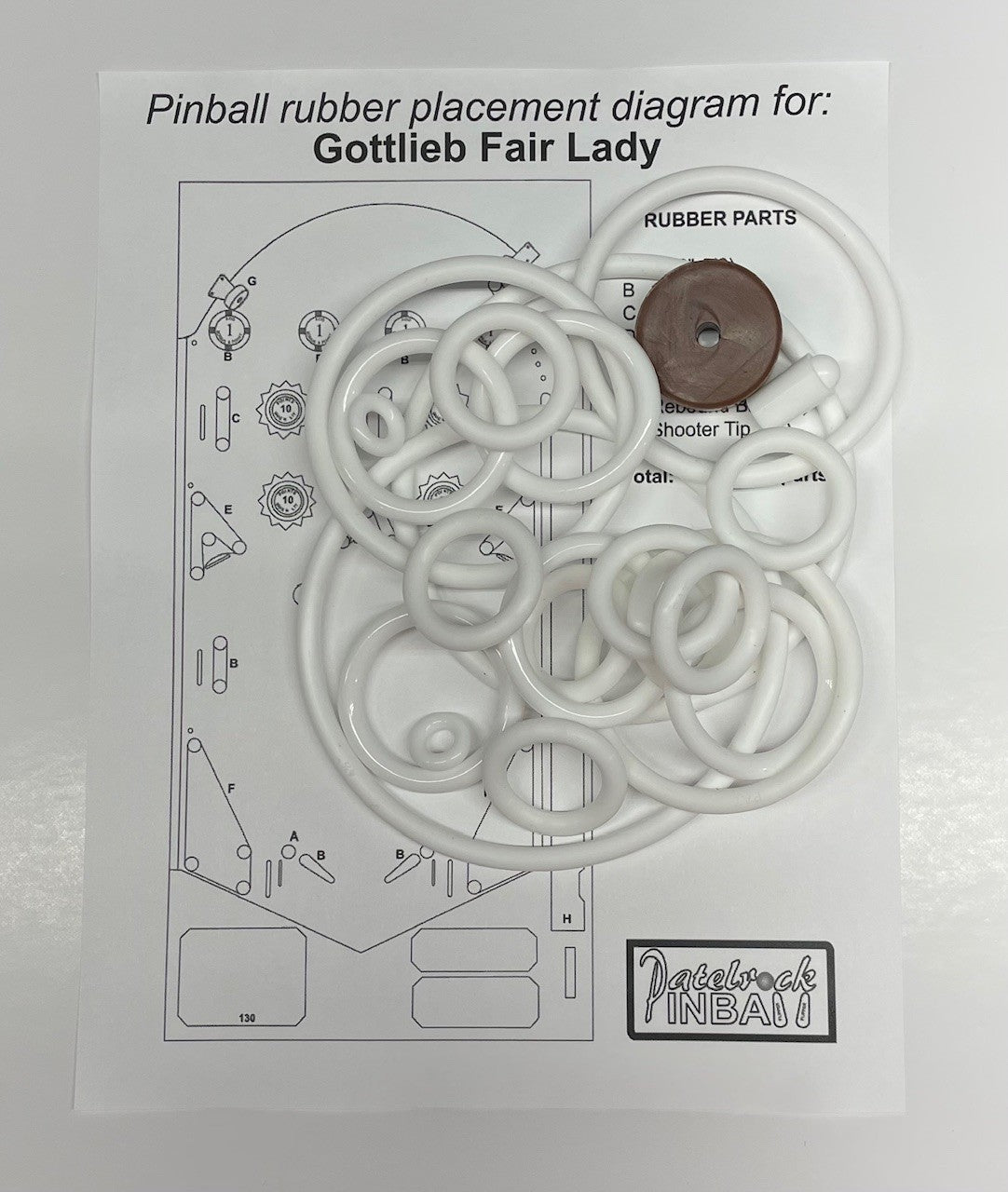 Gottlieb Fair Lady Pinball Machine Maintenance Kit