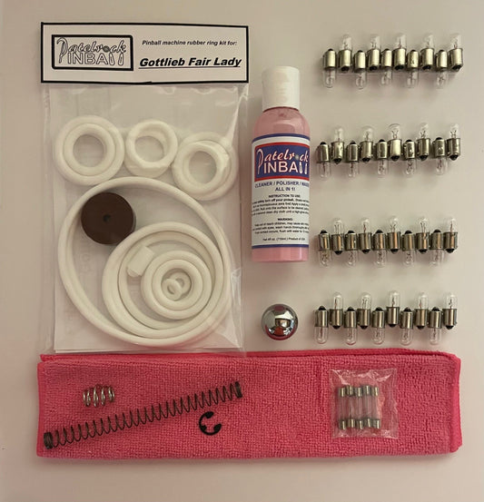 Gottlieb Fair Lady Pinball Machine Maintenance Kit