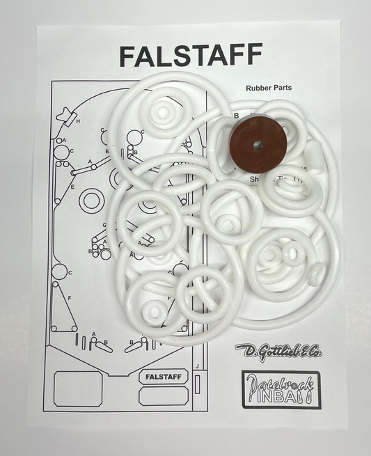 Gottlieb Falstaff Pinball Machine Rubber Ring Kit
