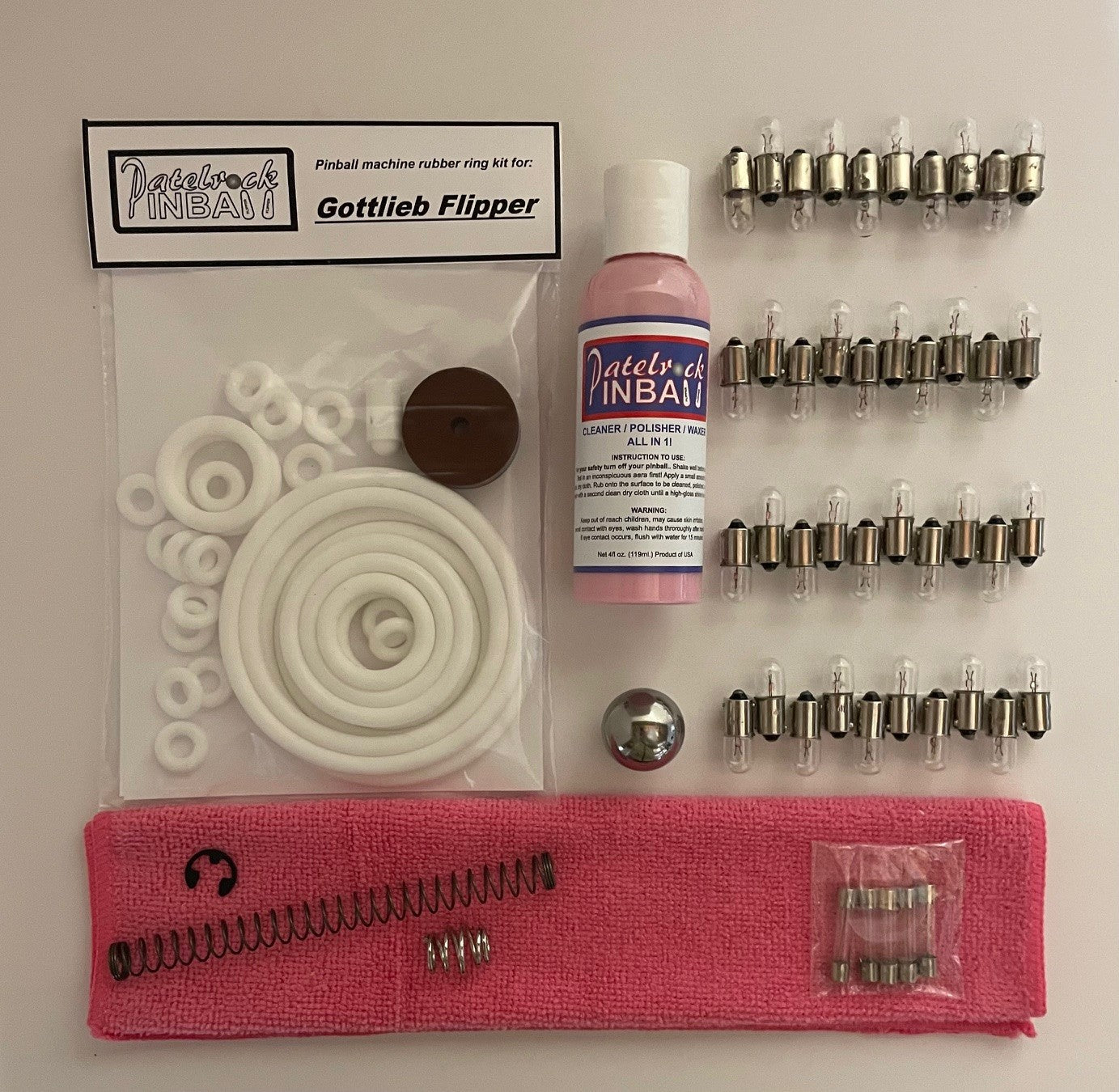 Gottlieb Flipper Pinball Machine Maintenance Kit