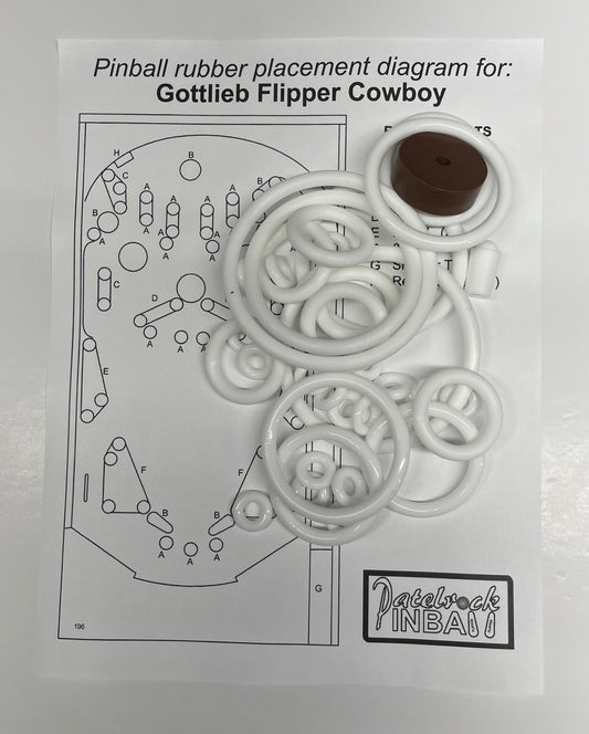 Gottlieb Flipper Cowboy Pinball Machine Maintenance Kit