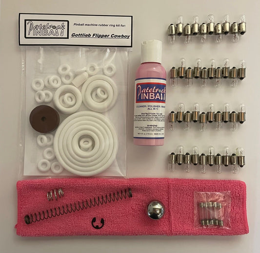 Gottlieb Flipper Cowboy Pinball Machine Maintenance Kit