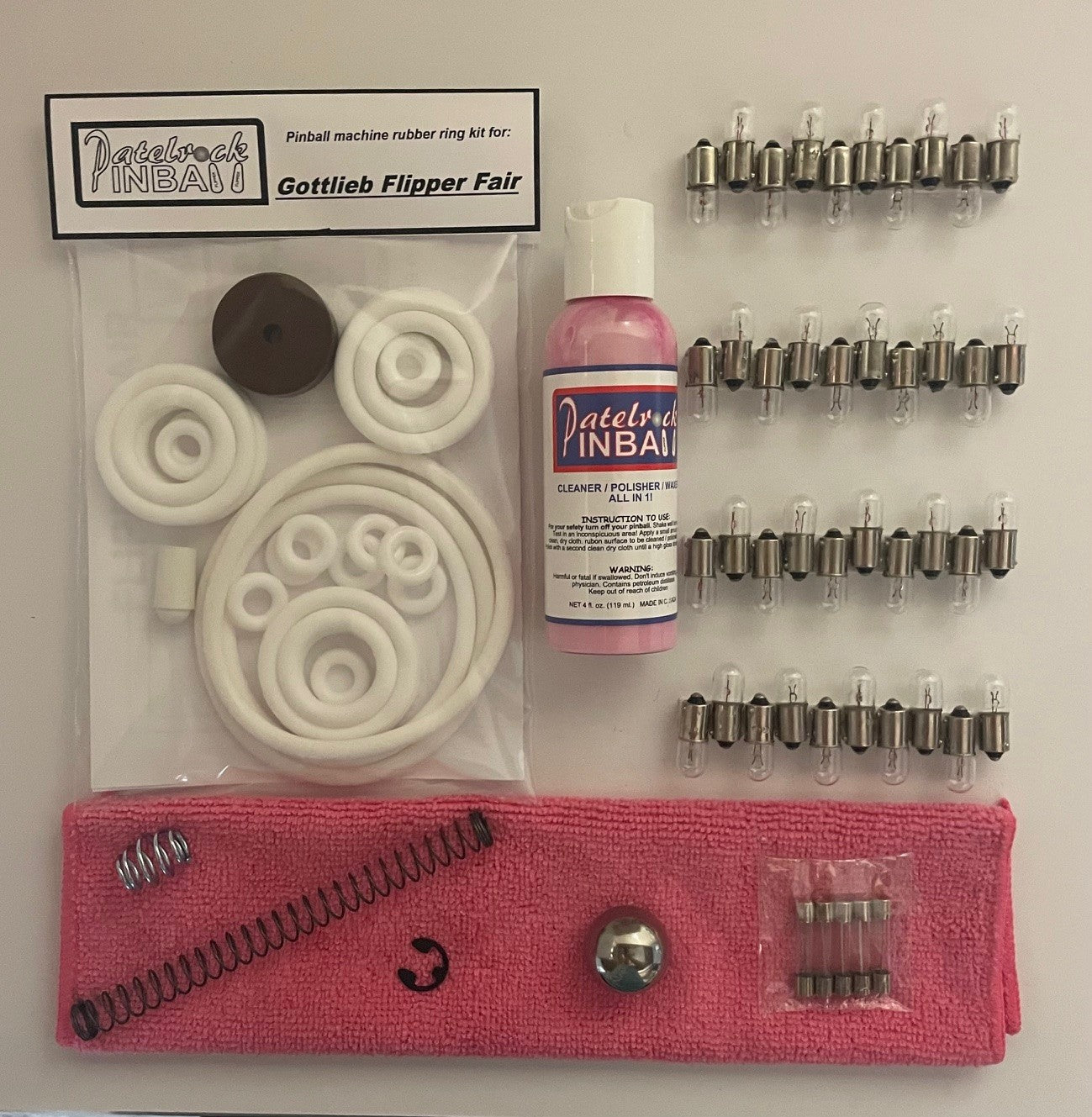 Gottlieb Flipper Fair Pinball Machine Maintenance Kit