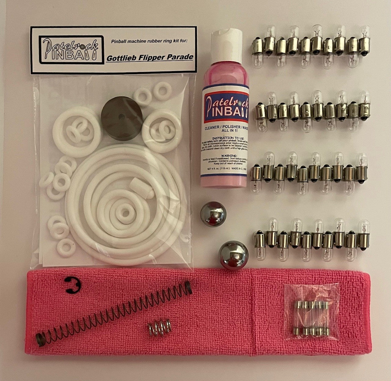 Gottlieb Flipper Parade Pinball Machine Maintenance Kit