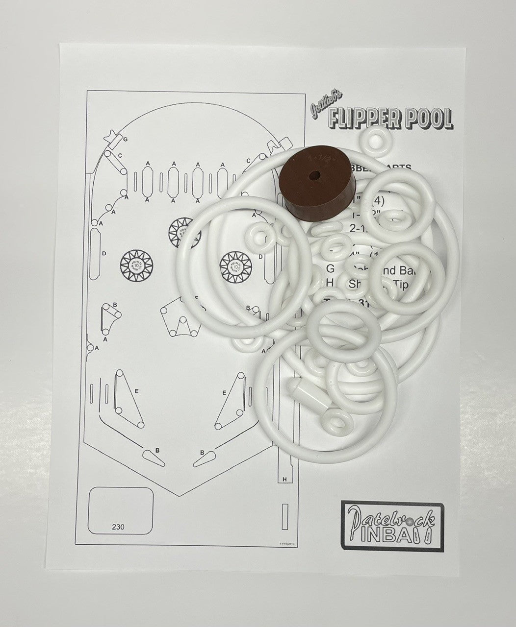 Gottlieb Flipper Pool Pinball Machine Maintenance Kit