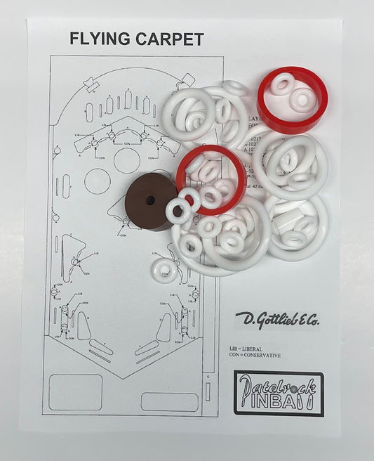 Gottlieb Flying Carpet Pinball Machine Rubber Ring Kit