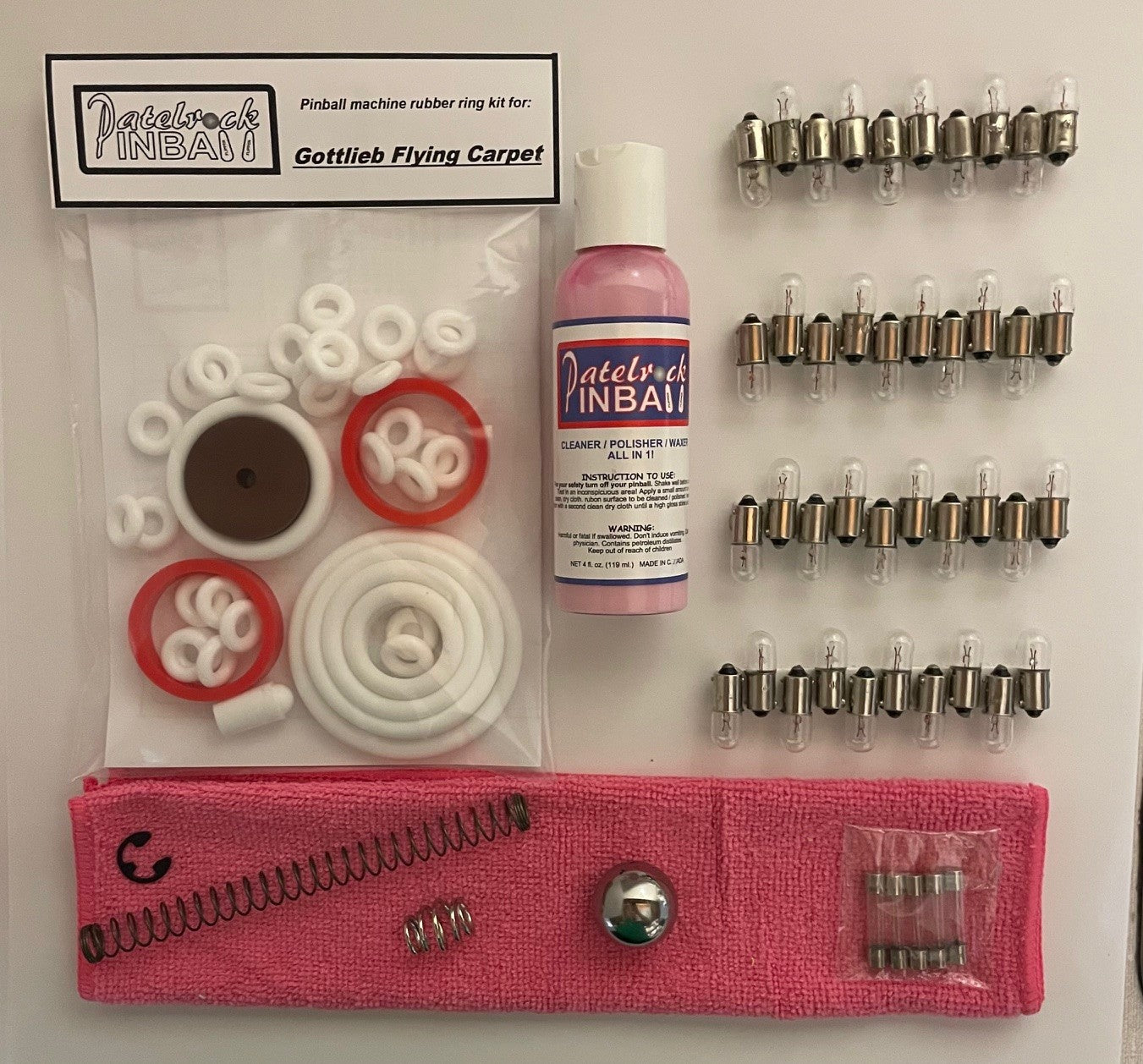 Gottlieb Flying Carpet Pinball Machine Maintenance Kit