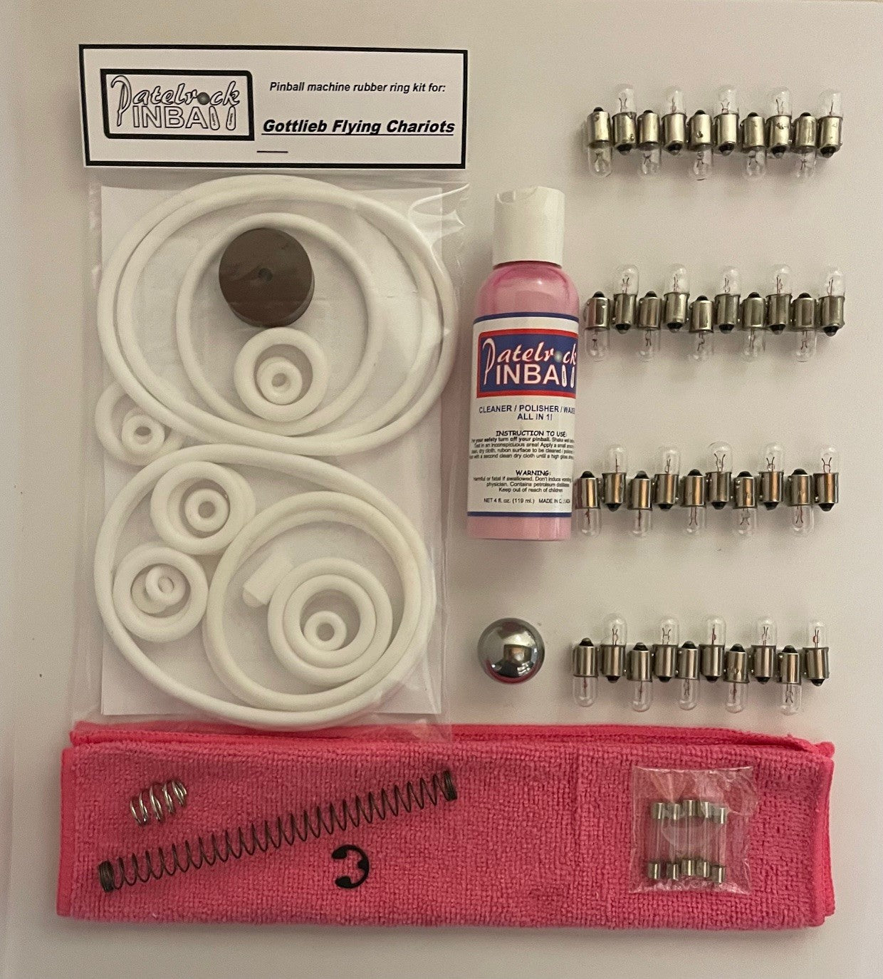 Gottlieb Flying Chariots Pinball Machine Maintenance Kit