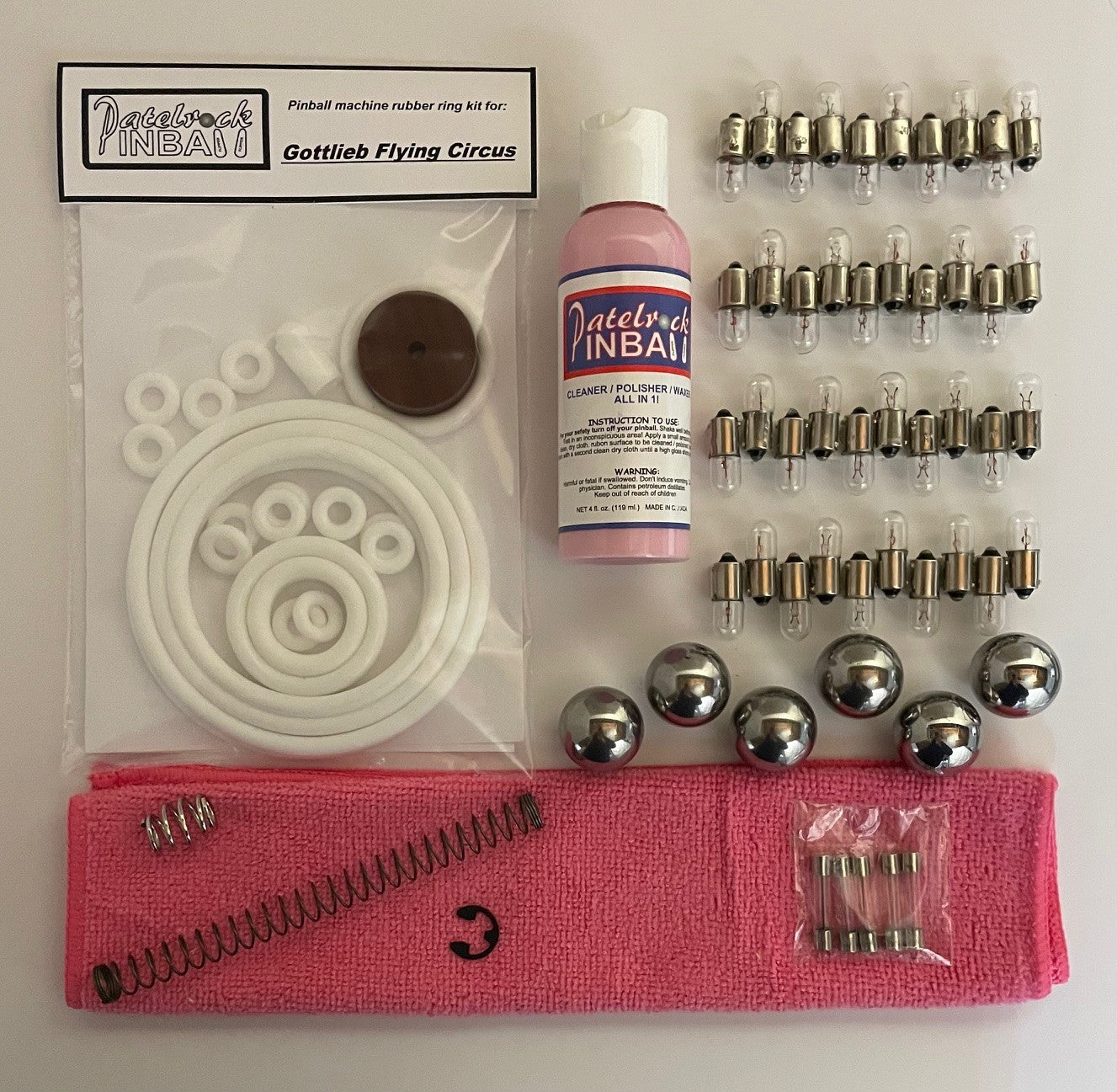 Gottlieb Flying Circus Pinball Machine Maintenance Kit