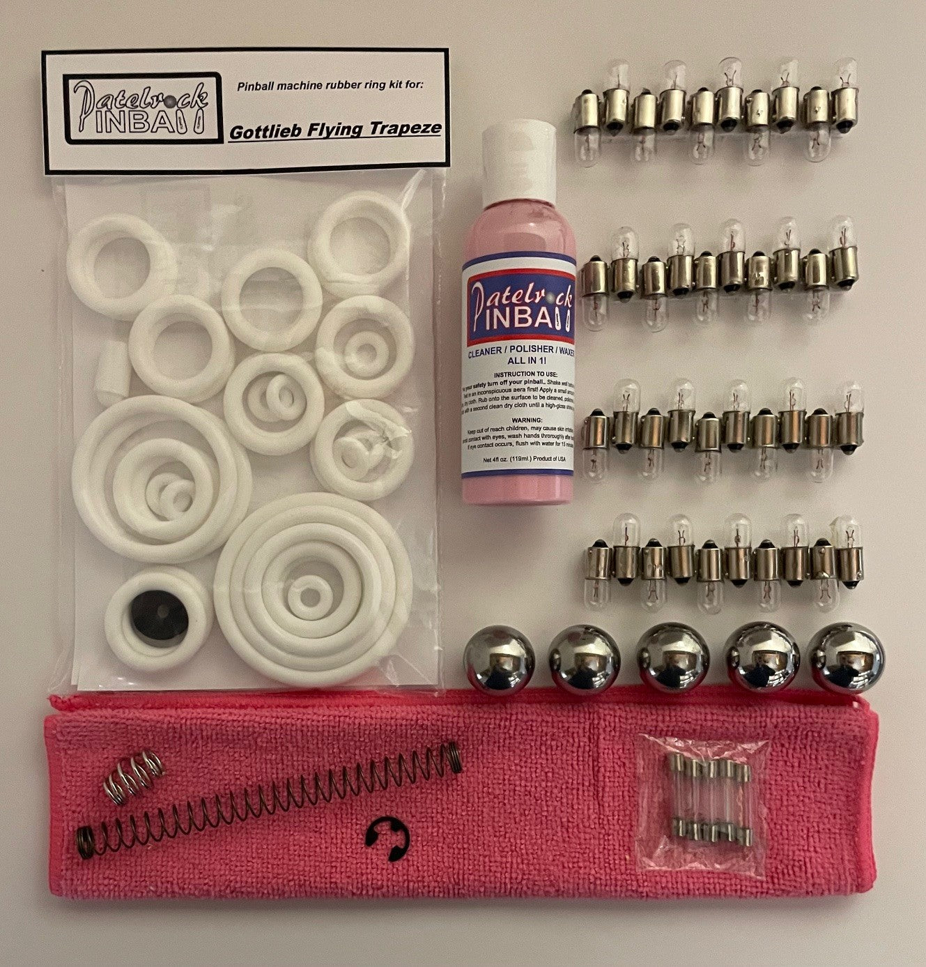 Gottlieb Flying Trapeze Pinball Machine Maintenance Kit