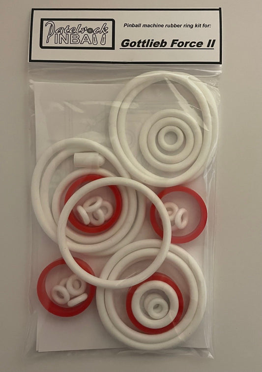 Gottlieb Force II Pinball Machine Rubber Ring Kit
