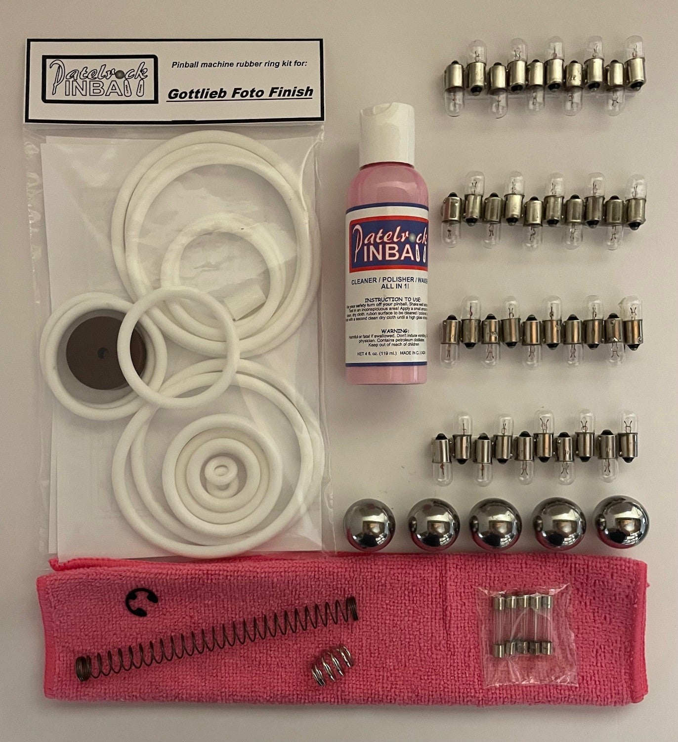 Gottlieb Foto Finish Pinball Machine Maintenance Kit