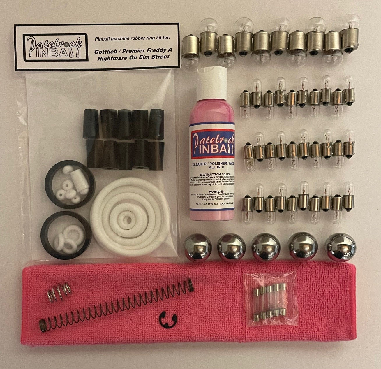 Gottlieb Freddy A Nightmare on Elm Street Pinball Machine Maintenance Kit