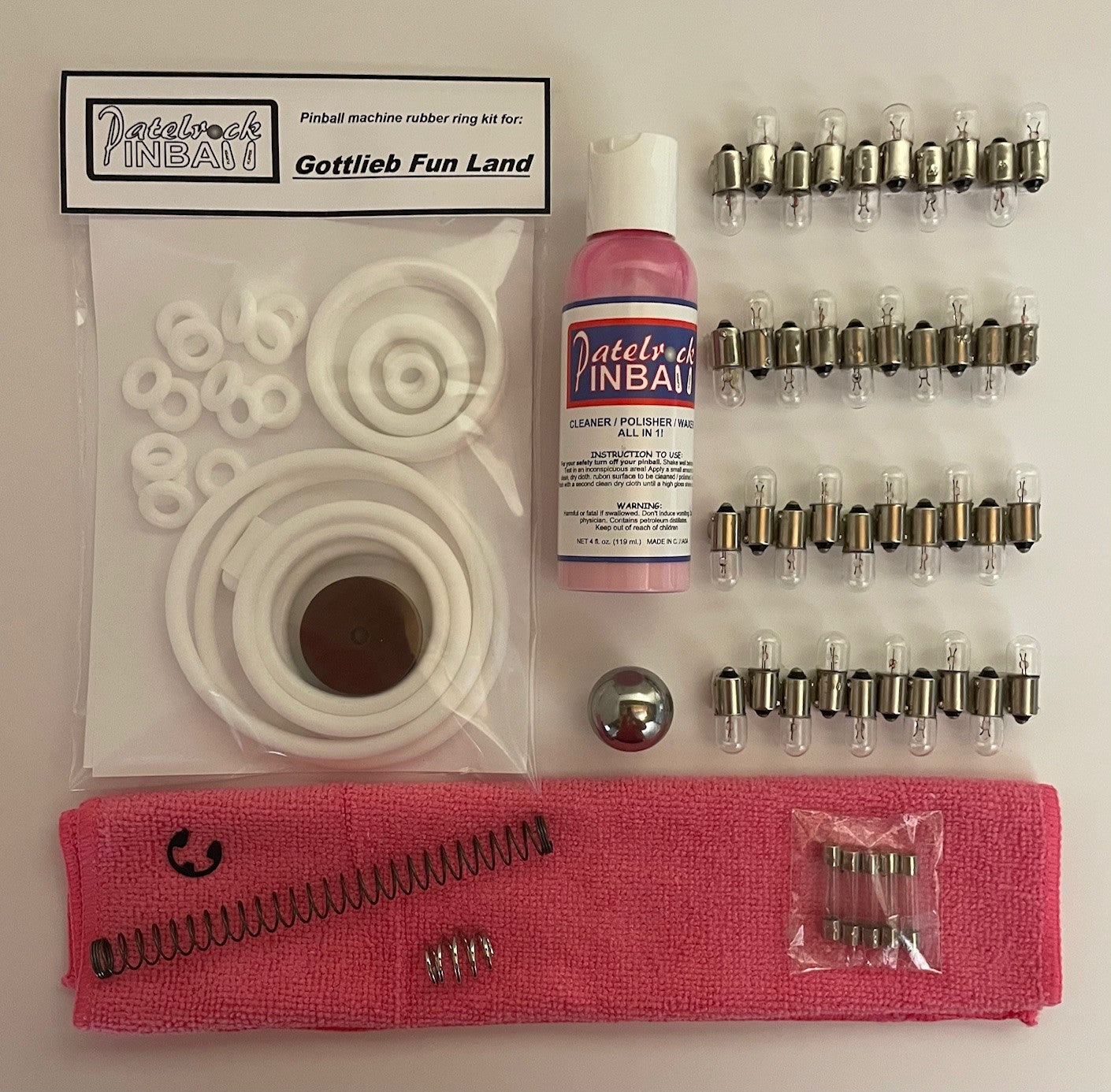 Gottlieb Fun Land Pinball Machine Maintenance Kit
