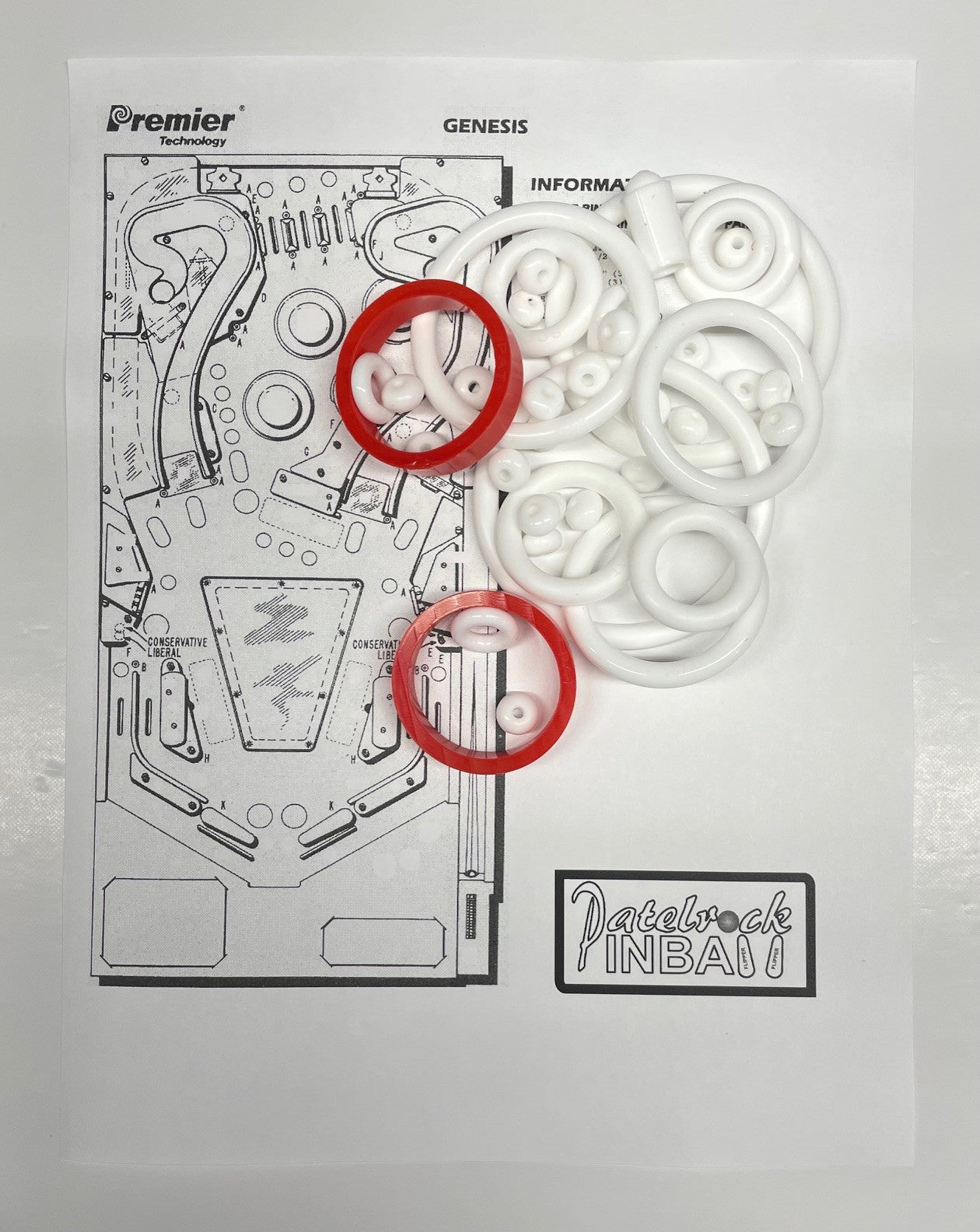 Gottlieb Genesis Pinball Machine Maintenance Kit