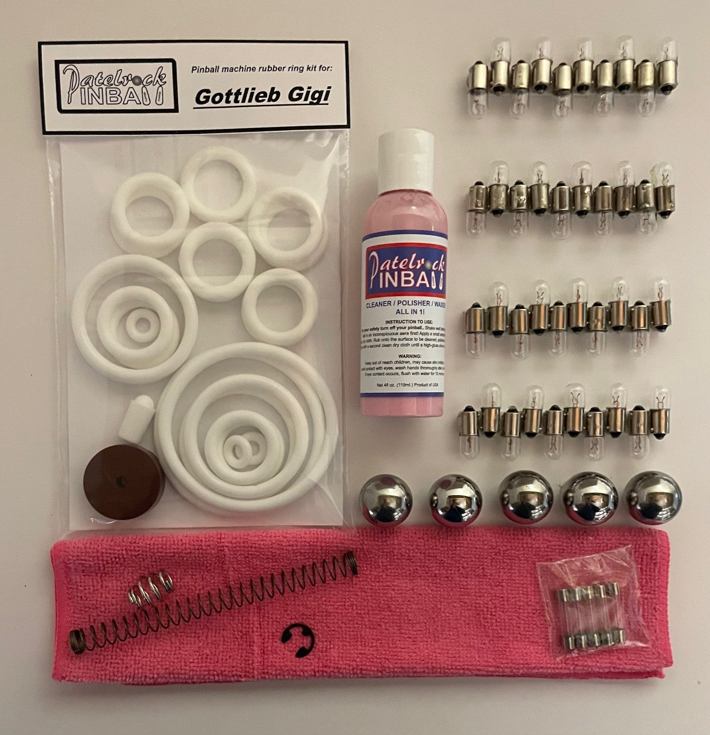 Gottlieb Gigi Pinball Machine Maintenance Kit