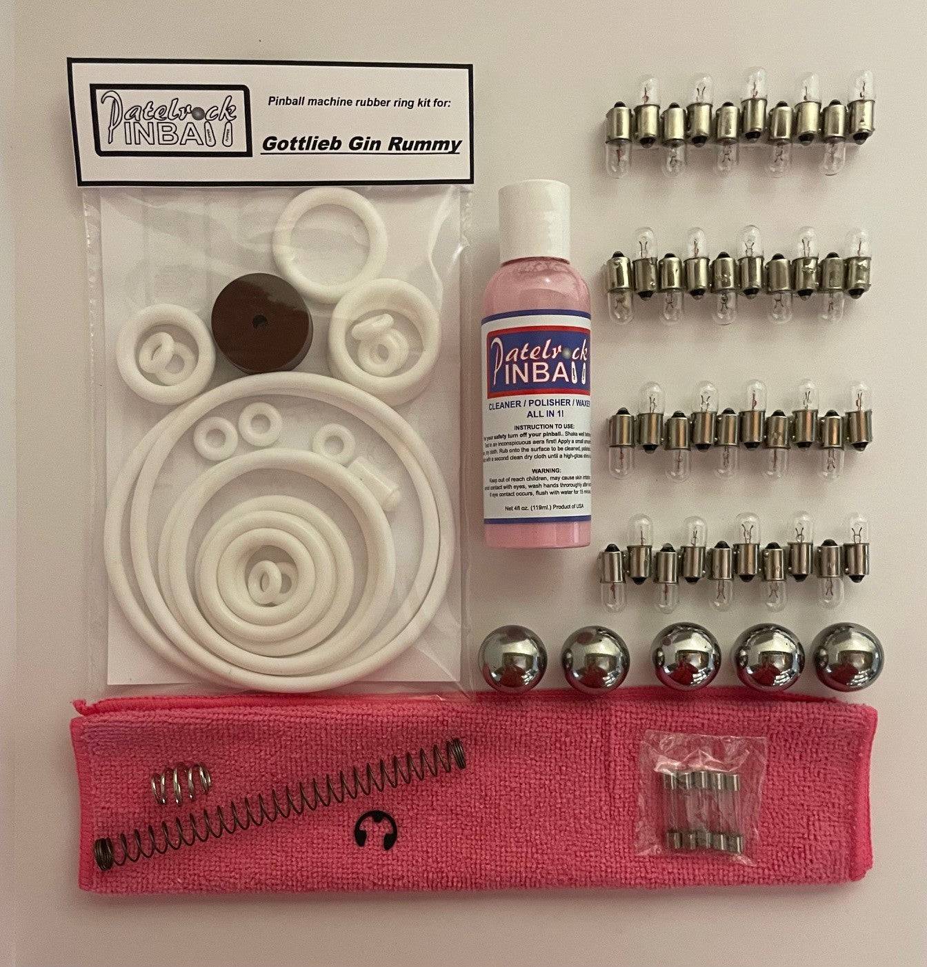 Gottlieb Gin Rummy Pinball Machine Maintenance Kit