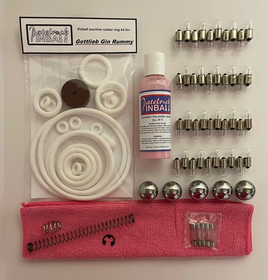 Gottlieb Gin Rummy Pinball Machine Maintenance Kit