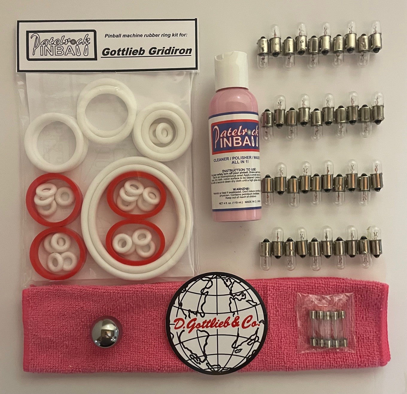 Gottlieb Gridiron Pinball Machine Maintenance Kit