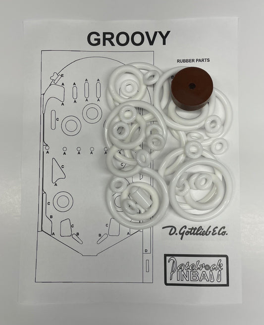 Gottlieb Groovy Pinball Machine Rubber Ring Kit