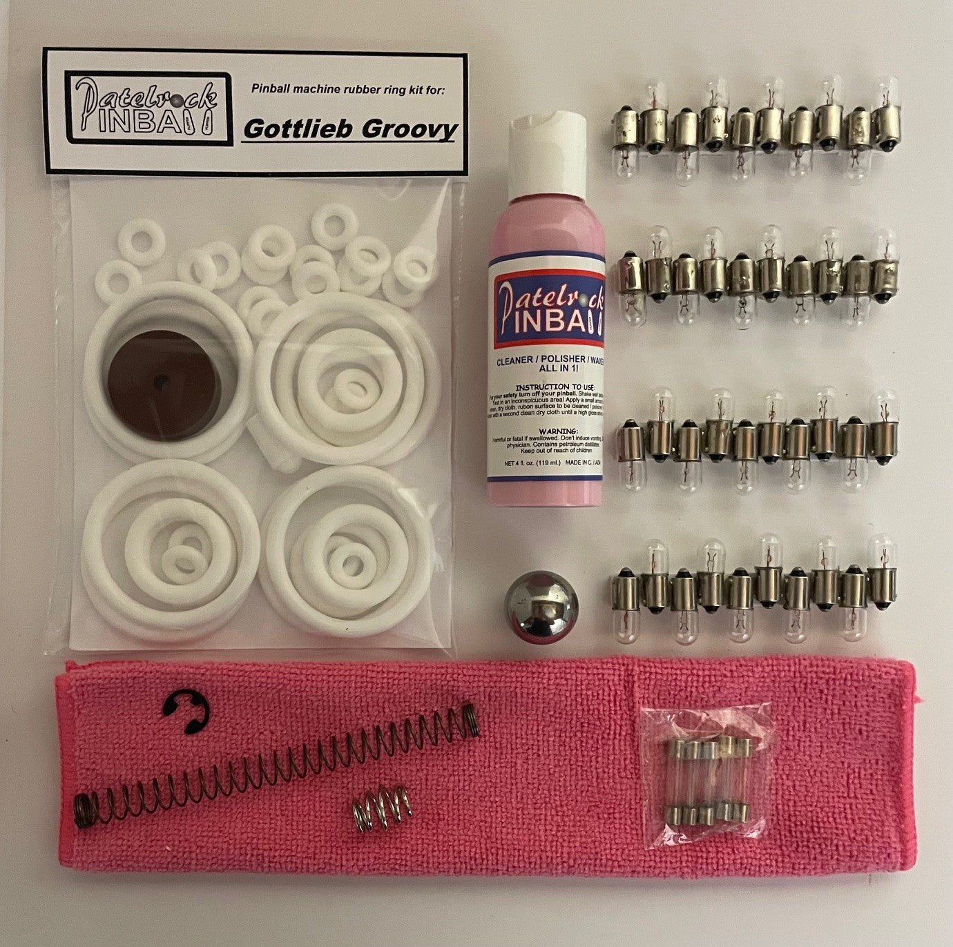 Gottlieb Groovy Pinball Machine Maintenance Kit