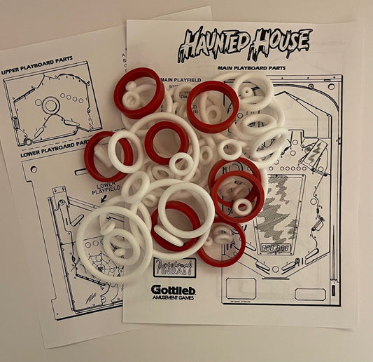Gottlieb Haunted House Pinball Machine Rubber Ring Kit