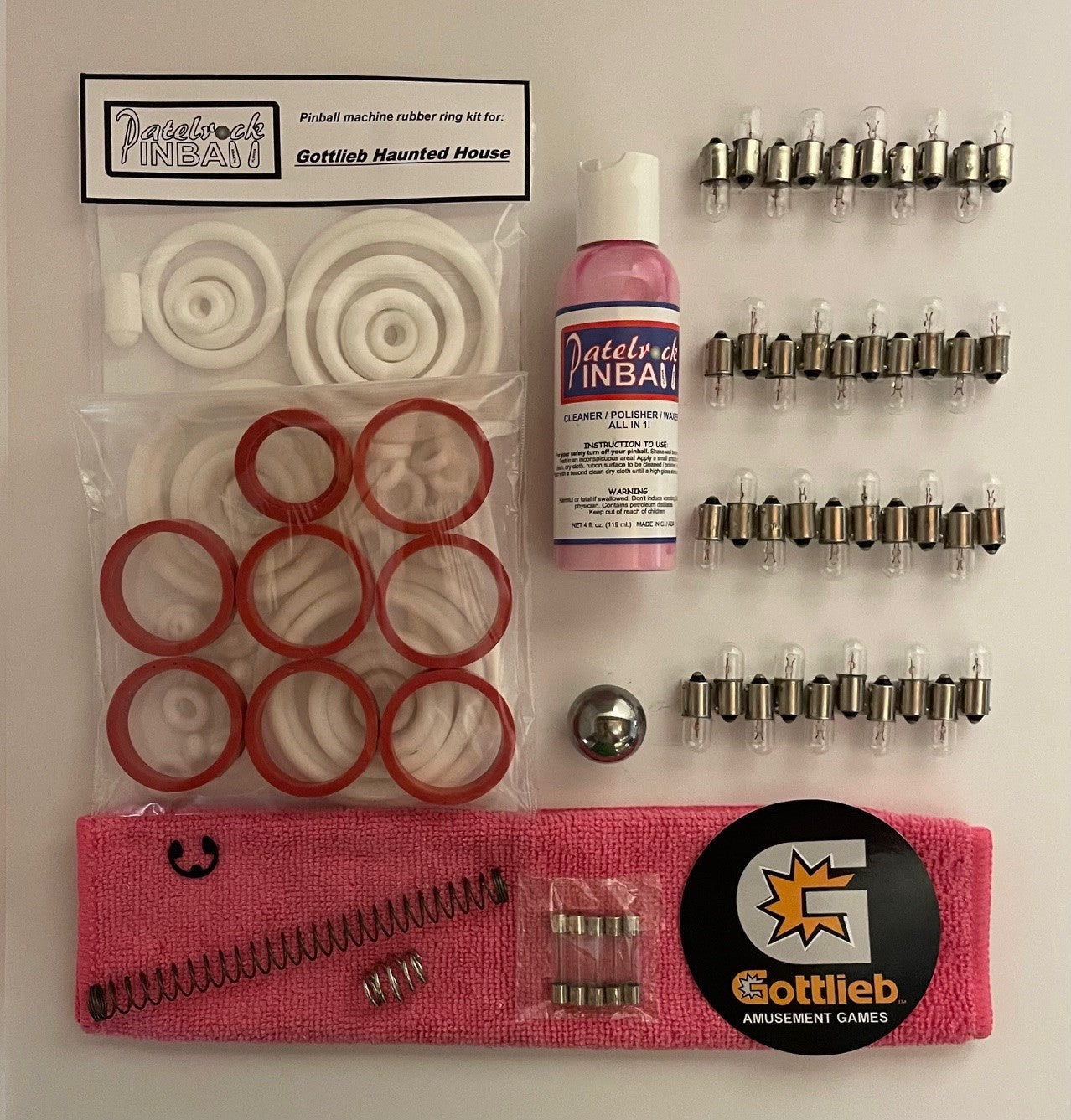 Gottlieb Haunted House Pinball Machine Maintenance Kit