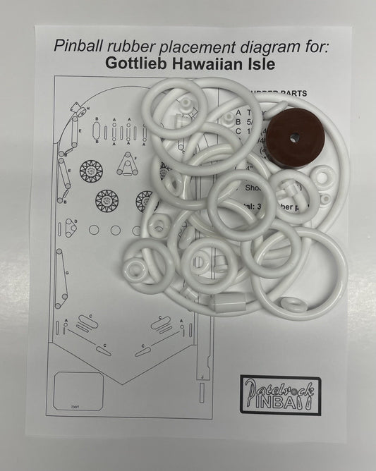 Gottlieb Hawaiian Isle Pinball Machine Maintenance Kit
