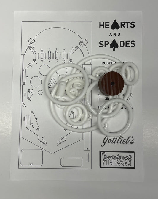 Gottlieb Hearts and Spades Pinball Machine Maintenance Kit