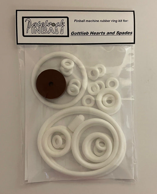 Gottlieb Hearts and Spades Pinball Machine Rubber Ring Kit