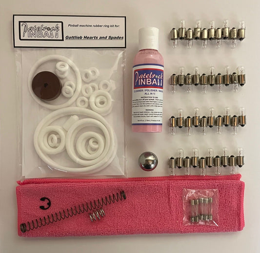 Gottlieb Hearts and Spades Pinball Machine Maintenance Kit