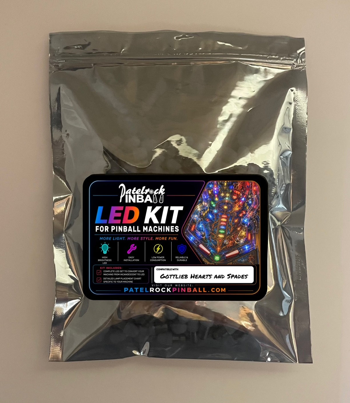 Gottlieb Hearts and Spades Pinball Machine LED Conversion Kit