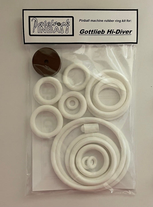 Gottlieb Hi-Diver Pinball Machine Rubber Ring Kit
