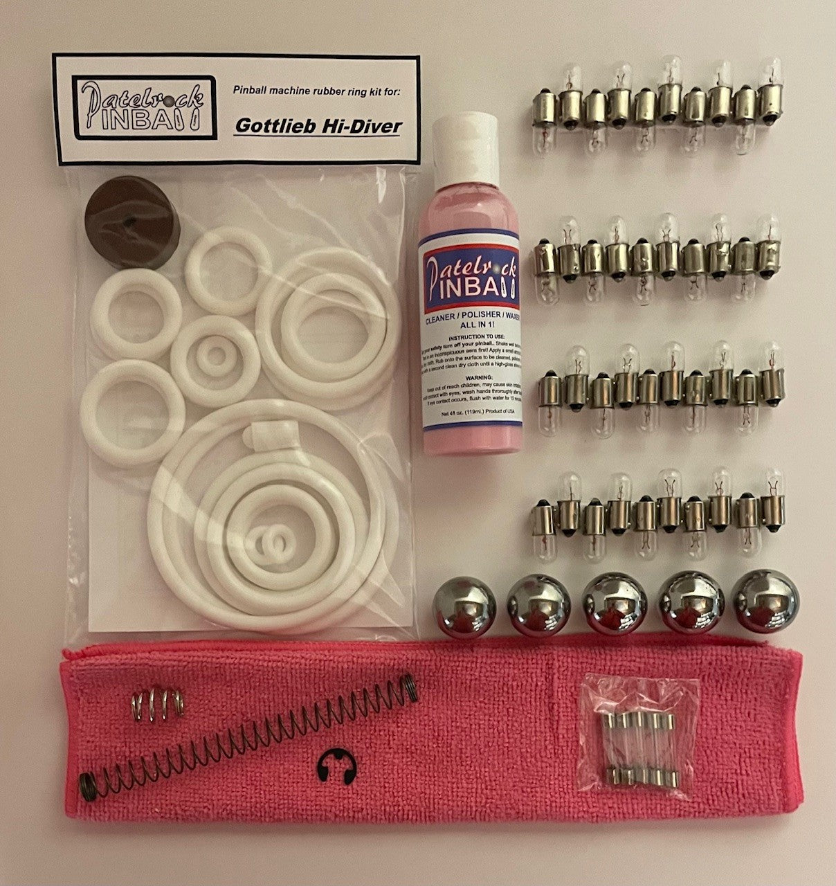 Gottlieb Hi-Diver Pinball Machine Maintenance Kit
