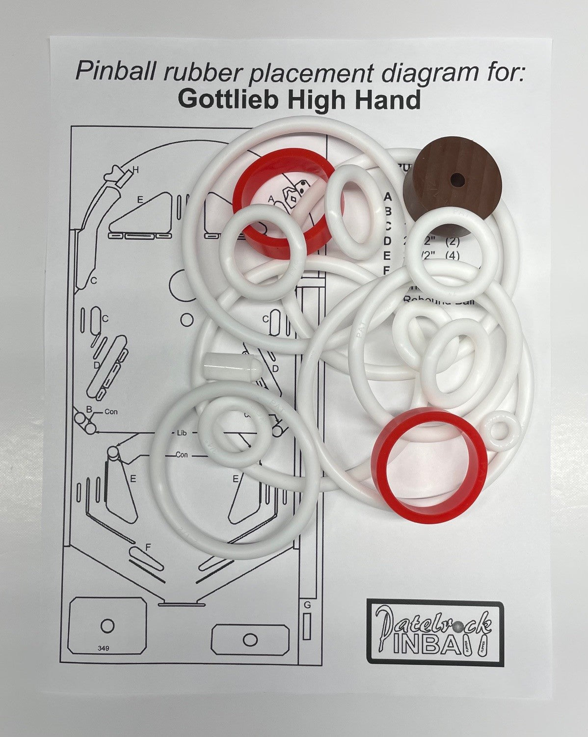 Gottlieb High Hand Pinball Machine Maintenance Kit