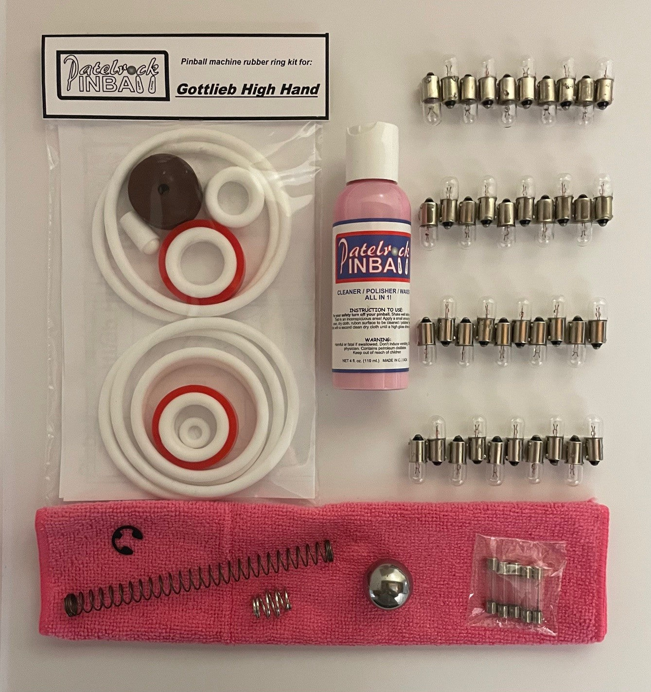 Gottlieb High Hand Pinball Machine Maintenance Kit
