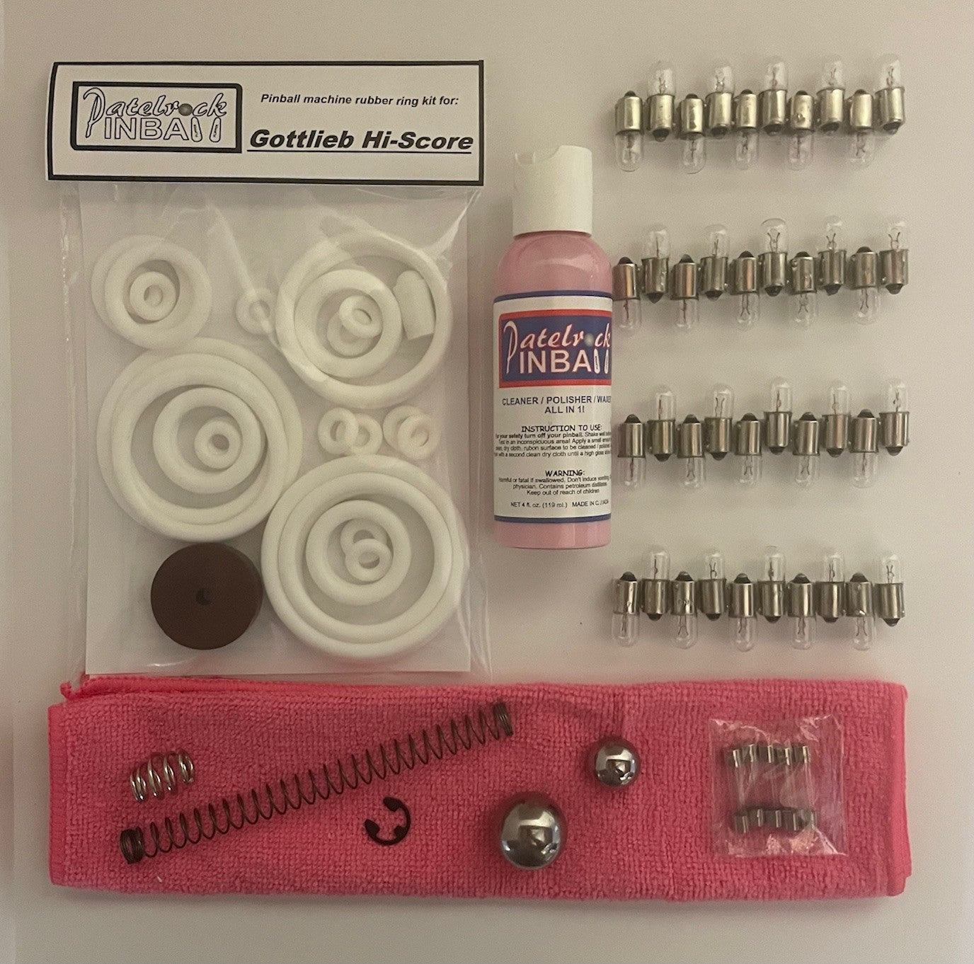 Gottlieb Hi-Score Pinball Machine Maintenance Kit