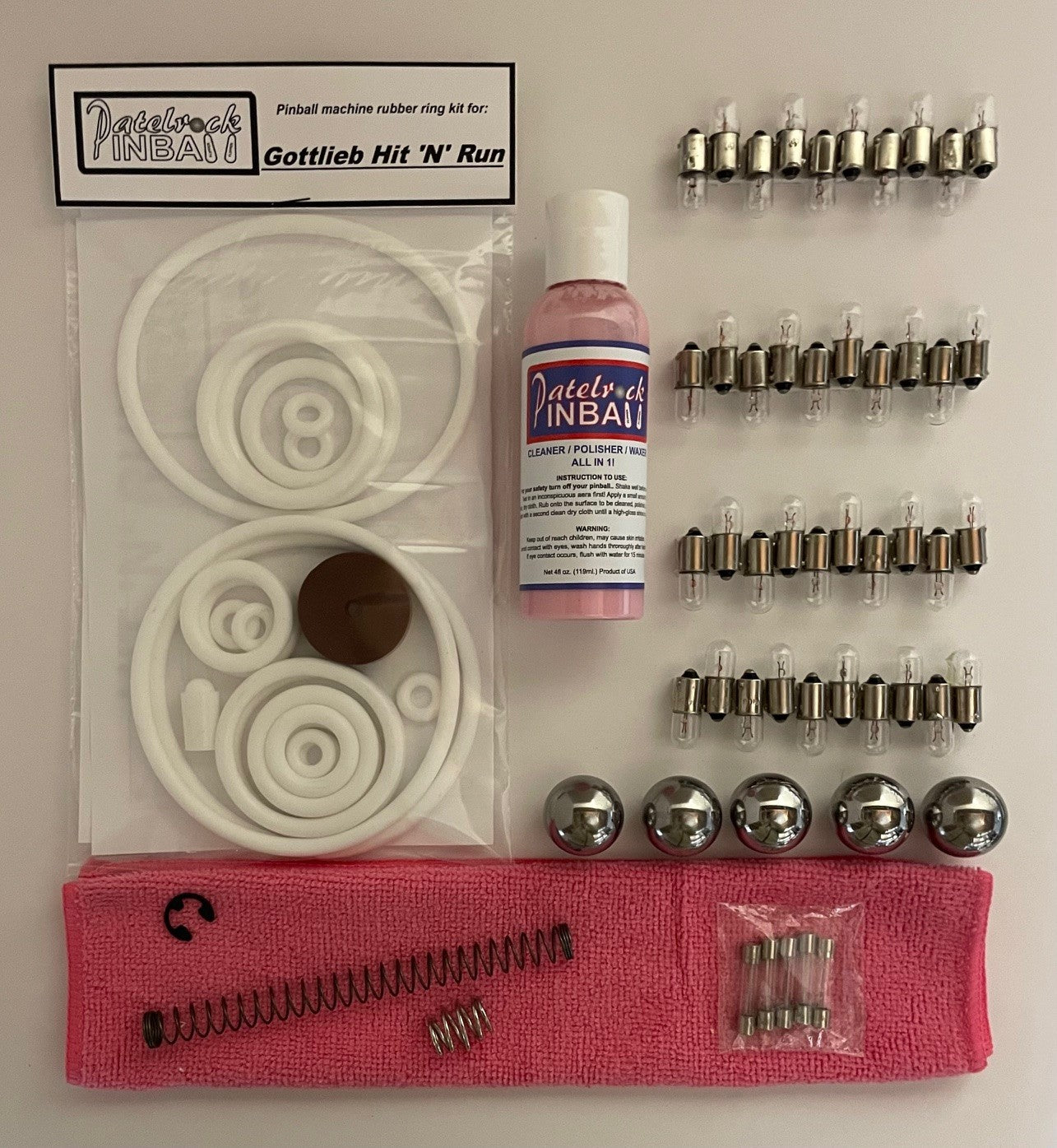 Gottlieb Hit 'N' Run Pinball Machine Maintenance Kit