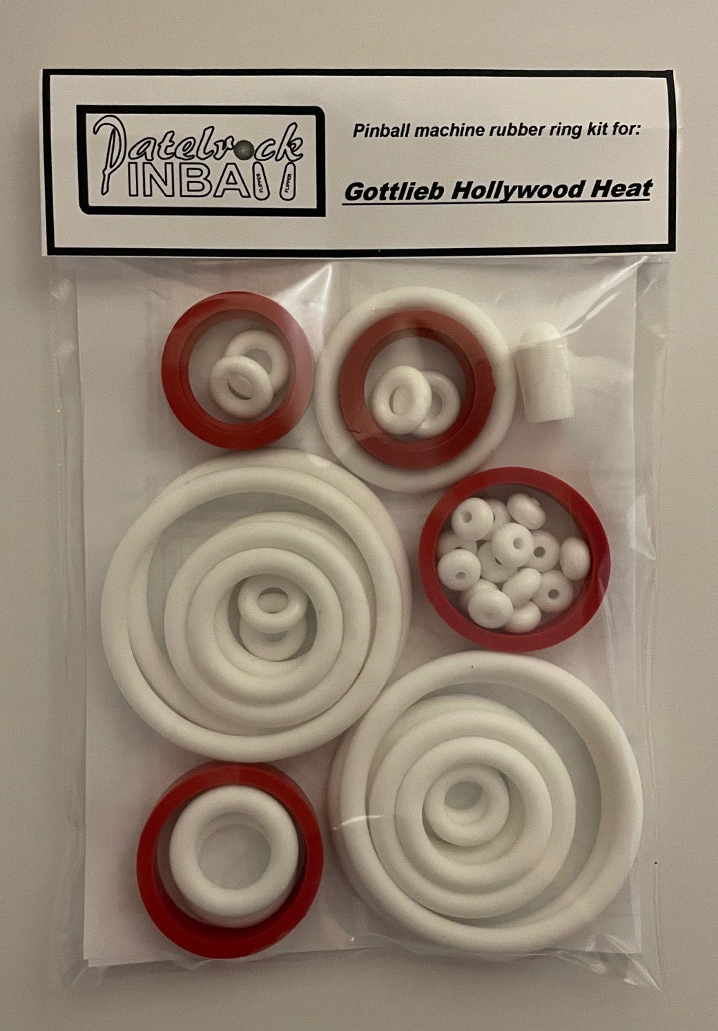Gottlieb Hollywood Heat Pinball Machine Rubber Ring Kit